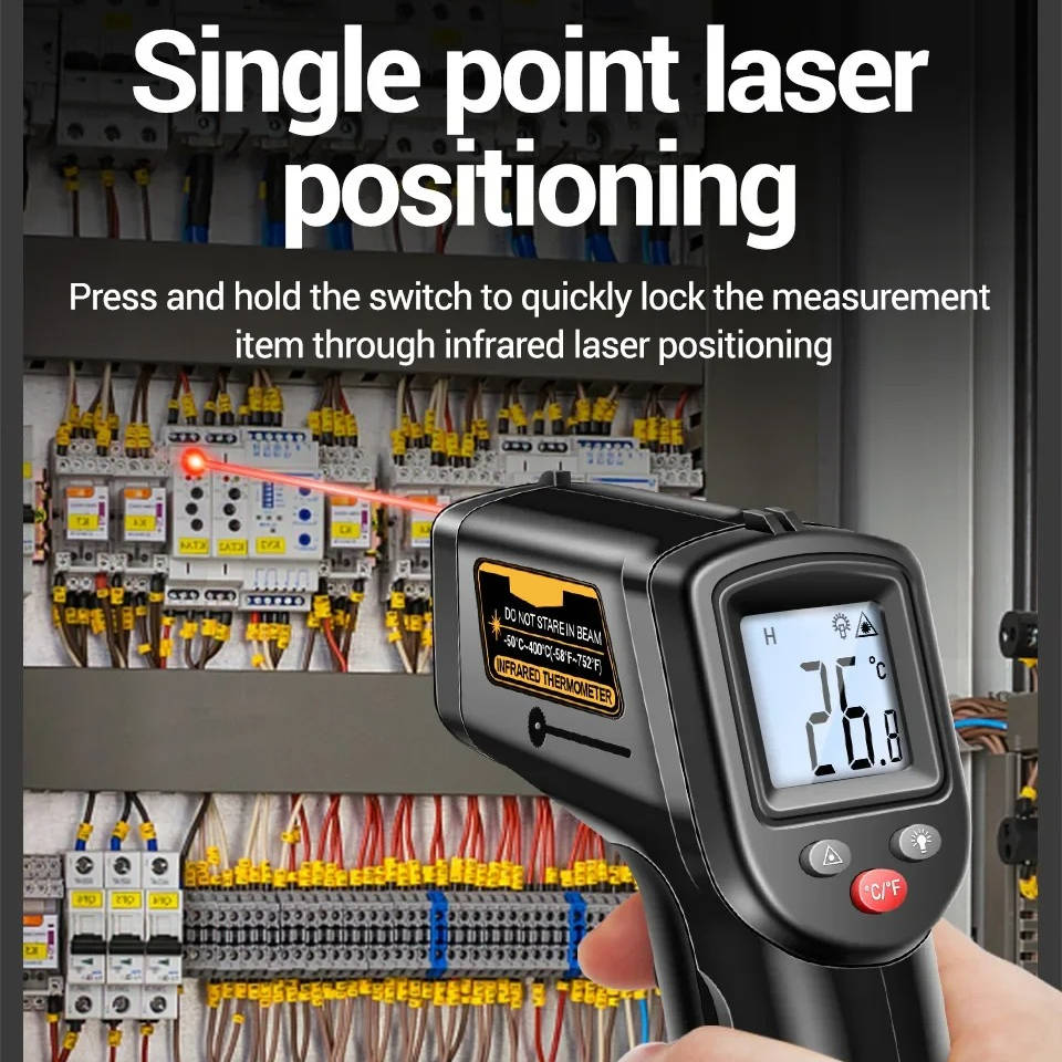 Wielofunkcyjny termometr laserowy na podczerwień 1