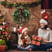 Wieniec bożonarodzeniowy w stylu wiejskim, wianek boho, wianek świąteczny 5