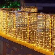 Wieniec świetlny | Oświetlenie w kształcie sopli zasilane energią słoneczną do dekoracji zewnętrznych 2