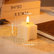 WinterShine – Elegancka świeca LED w matowym szkle o wzorze kuli śnieżnej 3