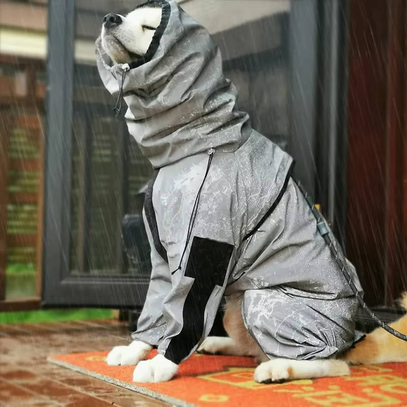 Wodoodporny płaszcz przeciwdeszczowy dla psów 0