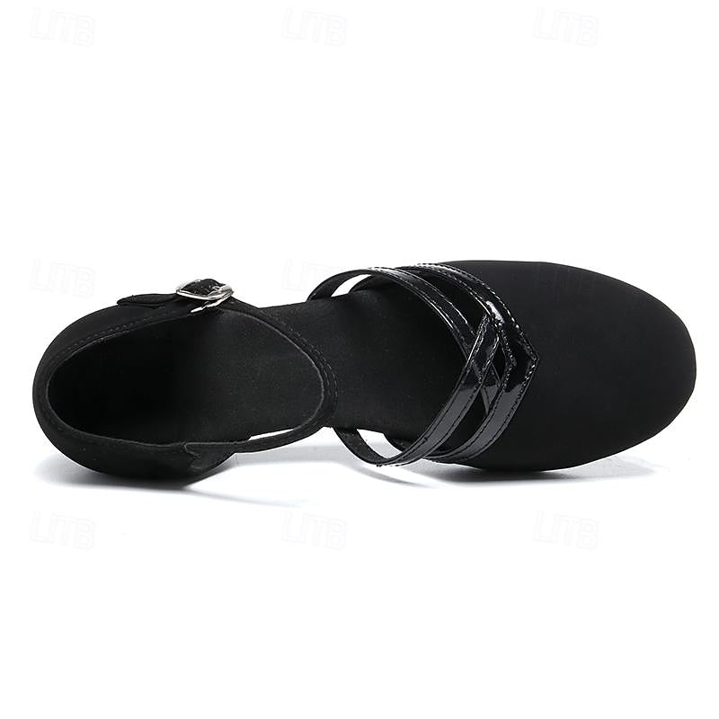 Wygodne Buty Taneczne Damskie do Tańca Towarzyskiego na Wesele - Najwygodniejsze Buty do Tańca z Regulowanym Paskiem 2