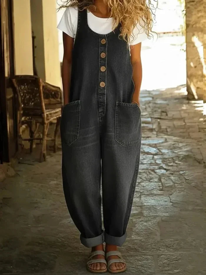 Wygodne ogrodniczki damskie w stylu vintage - idealne na co dzień 2