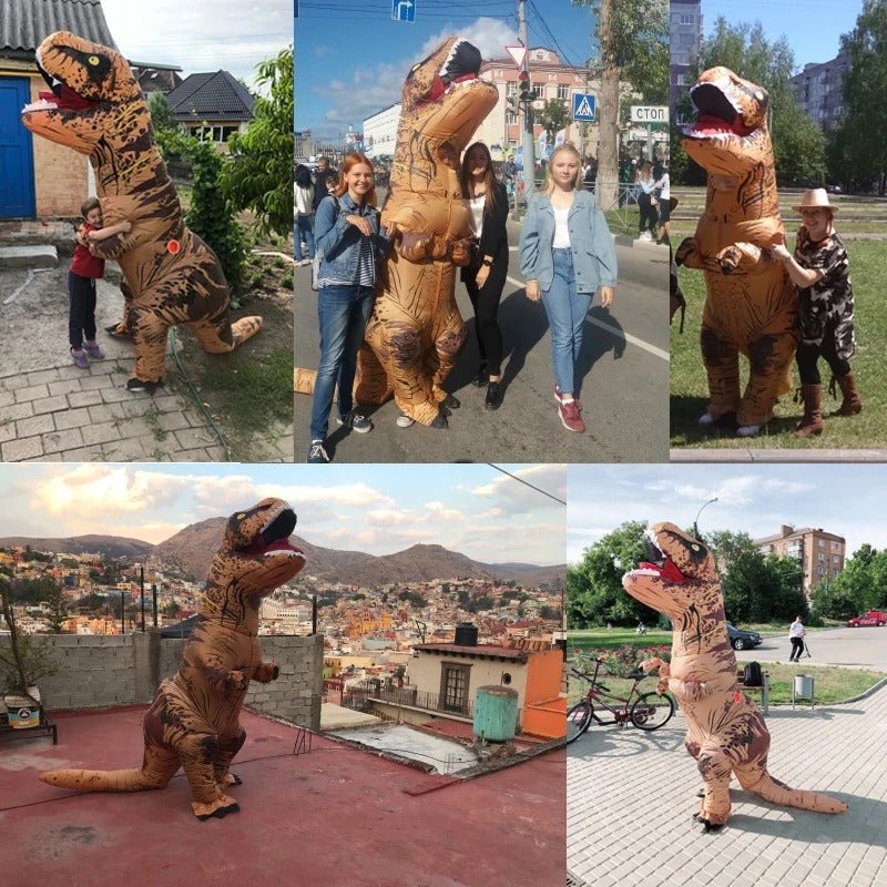 Wyjątkowy nadmuchiwany kostium dinozaura dla dorosłych – idealny kostium T-REX na imprezę 1