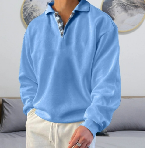 Wylder | Męski sweter casualowy | Kołnierzyk 0