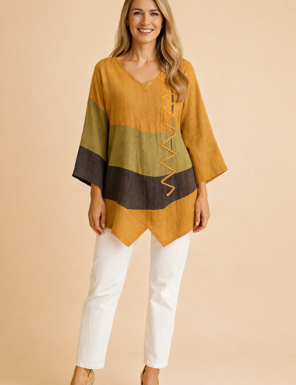 Ysabel | Asymetryczna tunika z ozdobnym detalem z boku