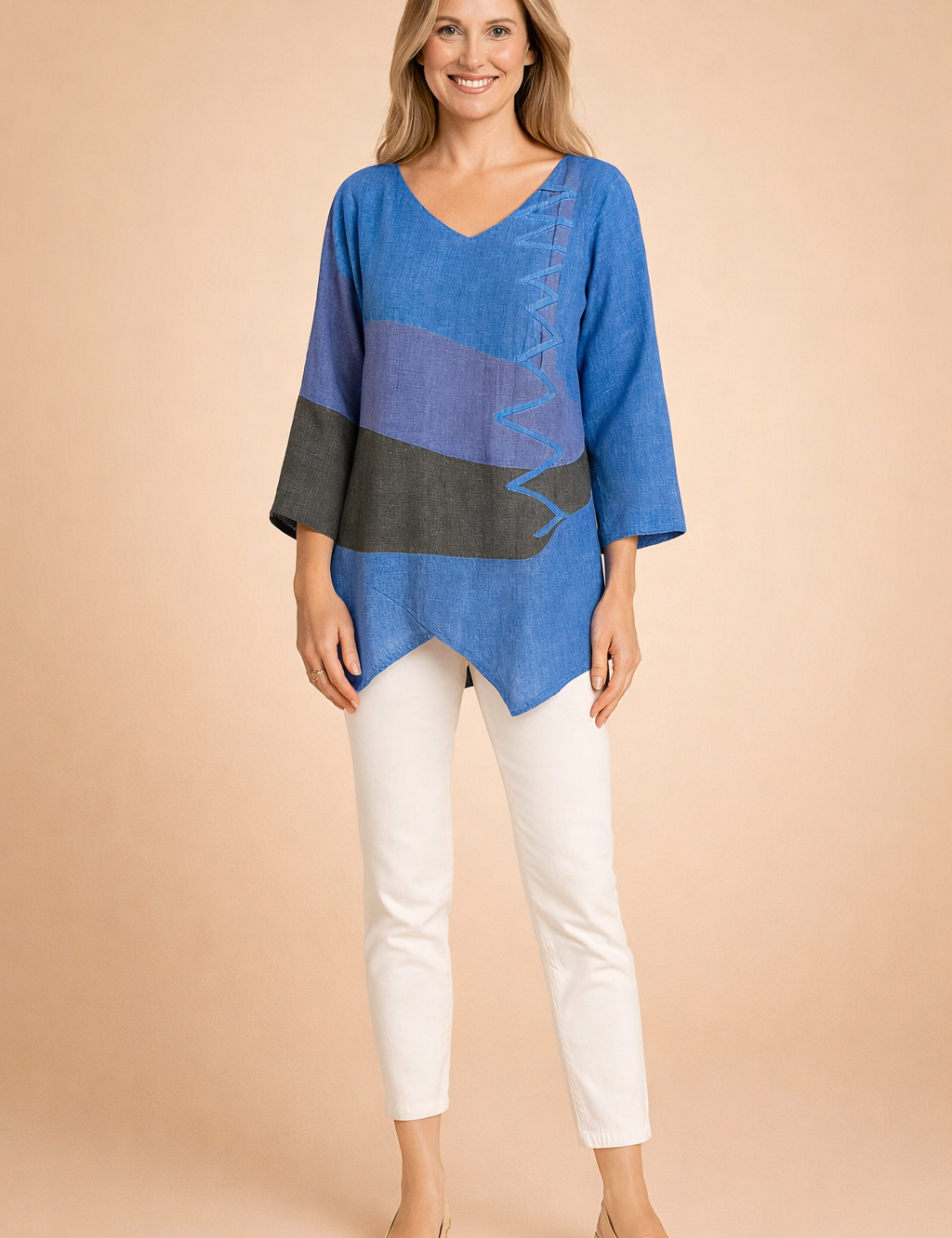 Ysabel | Asymetryczna tunika z ozdobnym detalem z boku