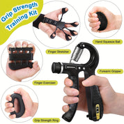 Zestaw do treningu dłoni PowerGrip – 5 w 1 dla silnych dłoni i przedramion 1
