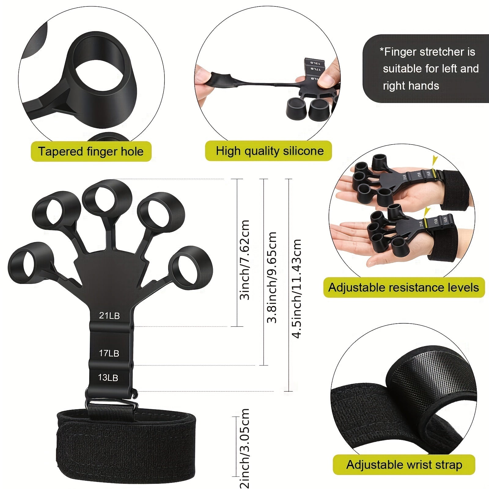 Zestaw do treningu dłoni PowerGrip – 5 w 1 dla silnych dłoni i przedramion 3