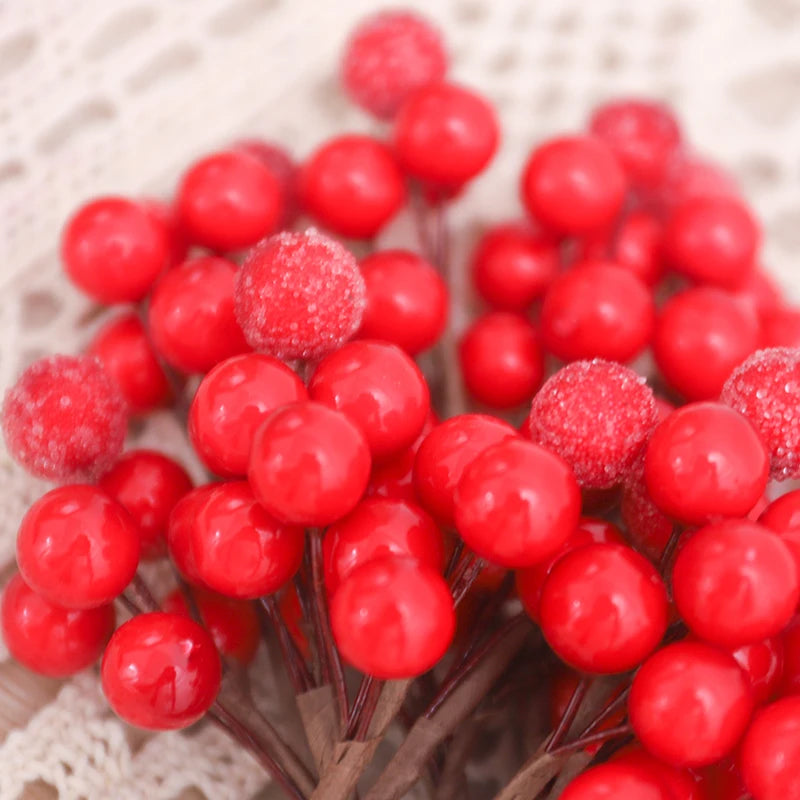 Złota Elegancja | Zestaw bukietów choinkowych do dekoracji świątecznych 3