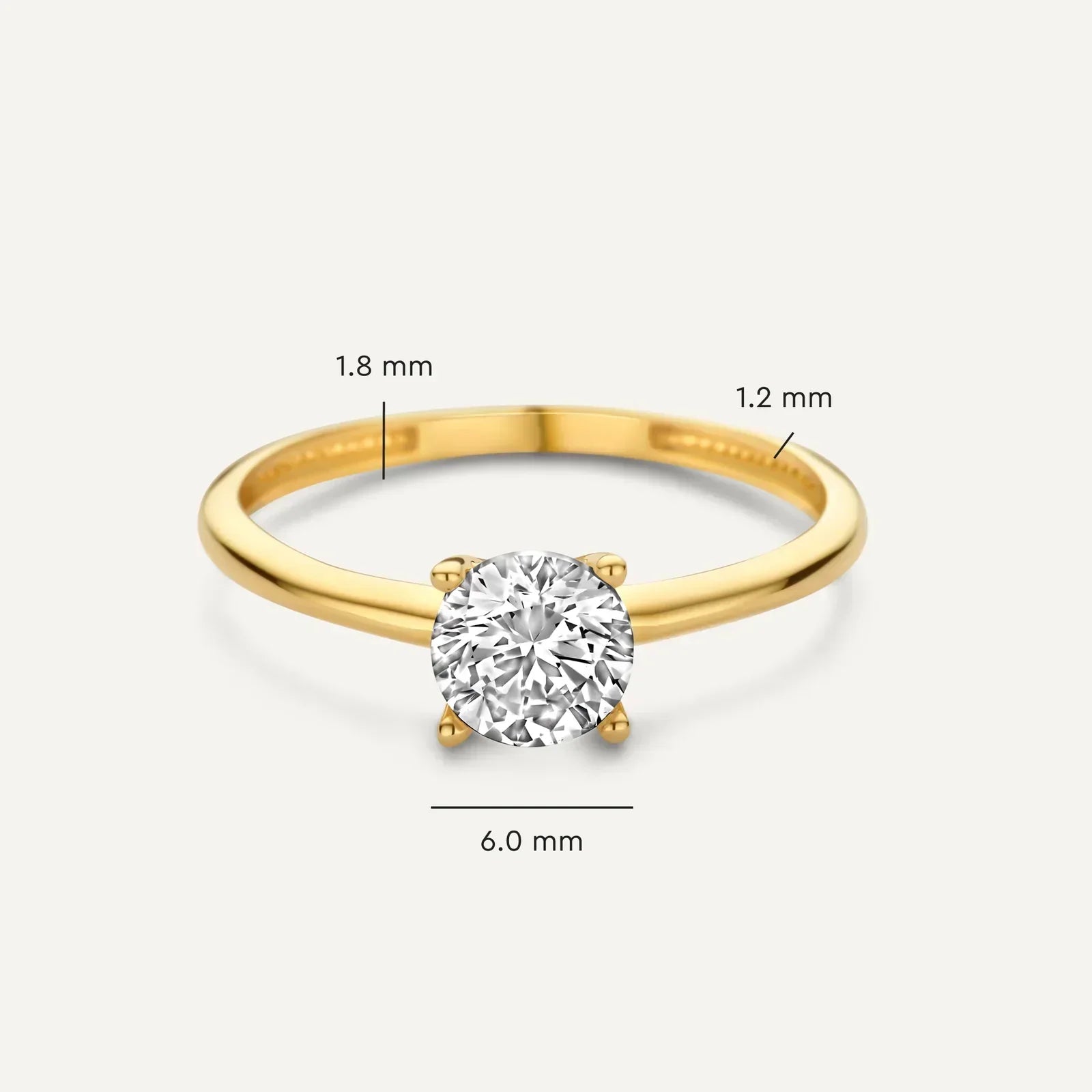 Złoty Pierścionek El Playa – Minimalistyczny Design, Elegancki i Wygodny, Idealny na Co Dzień 2