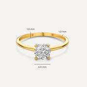 Złoty Pierścionek El Playa – Minimalistyczny Design, Elegancki i Wygodny, Idealny na Co Dzień 2