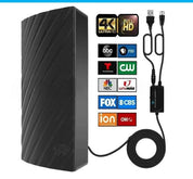 Antena cyfrowa HDTV 4K o dużym zasięgu do użytku wewnętrznego, 600 mil