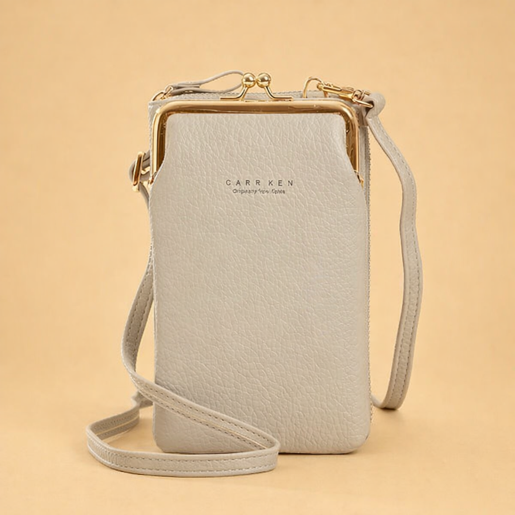 Stylowa damska torba na telefon typu crossbody z wytrzymałej skóry PU