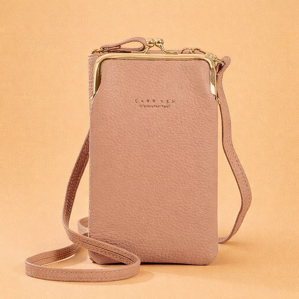 Stylowa damska torba na telefon typu crossbody z wytrzymałej skóry PU