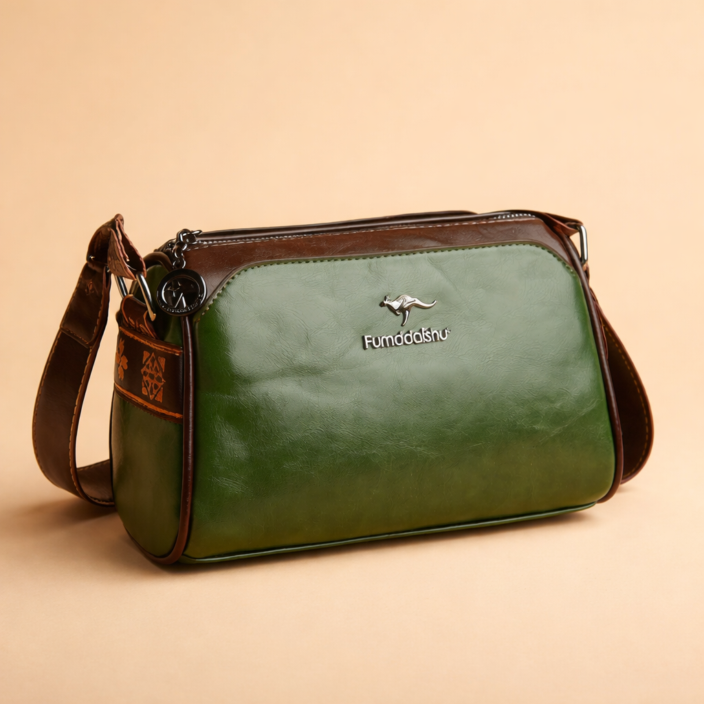 Elegancka damska torebka na ramię, funkcjonalna skóra wegańska