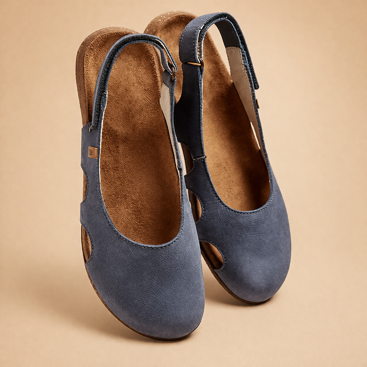 Agnieszka | Damskie komfortowe sandały slingback na co dzień
