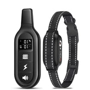 Elektryczna obroża do szkolenia psa z pilotem, wodoodporna, 16 regulowanych poziomów wstrząsów, zasięg 1000 m, tryby sygnału dźwiękowego i wibracji