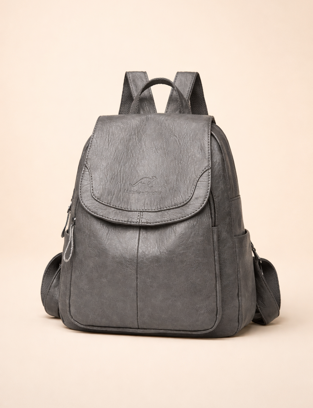 Stylowy plecak antykradzieżowy dla kobiet. Wszechstronny design. Wytrzymały materiał.