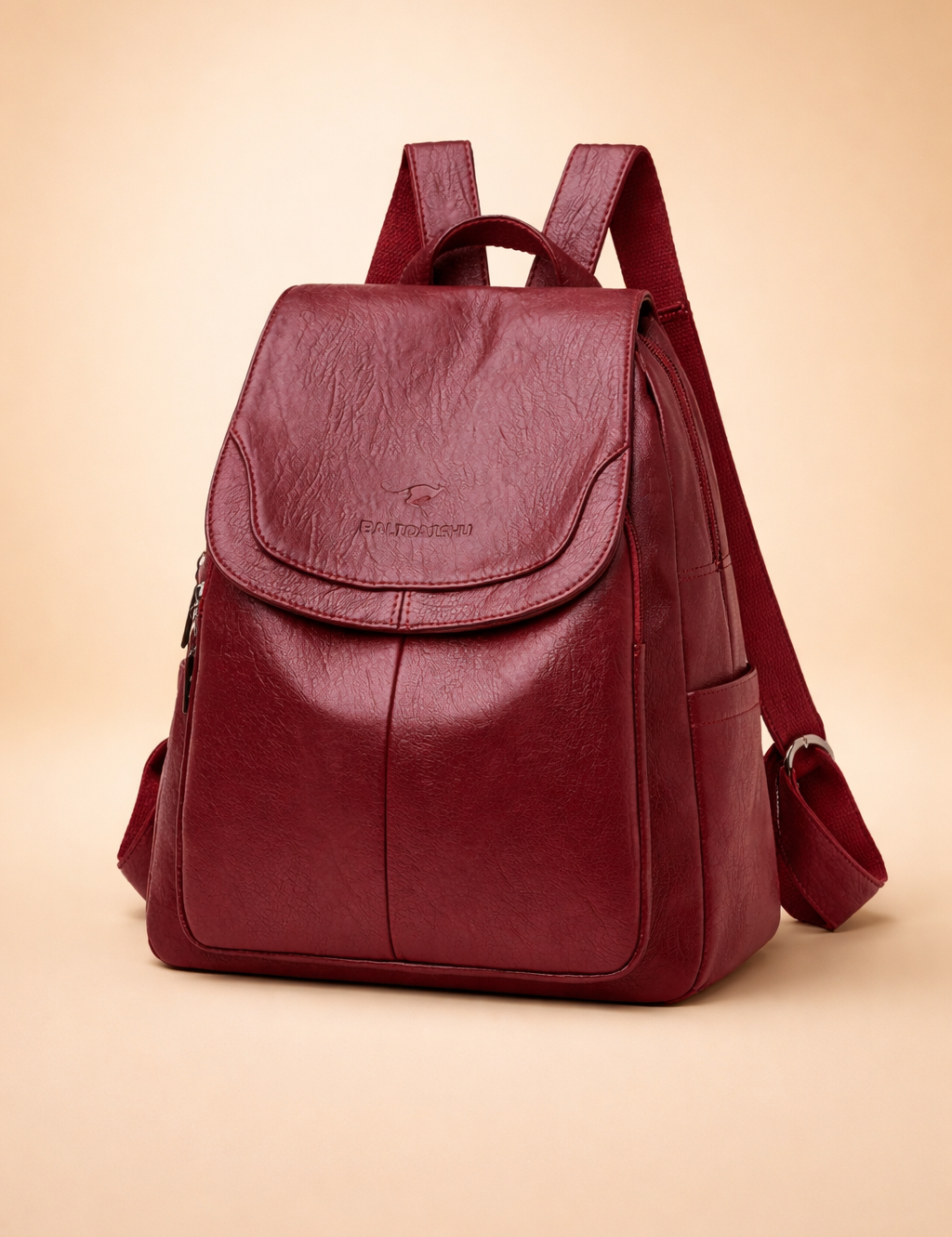 Stylowy plecak antykradzieżowy dla kobiet. Wszechstronny design. Wytrzymały materiał.