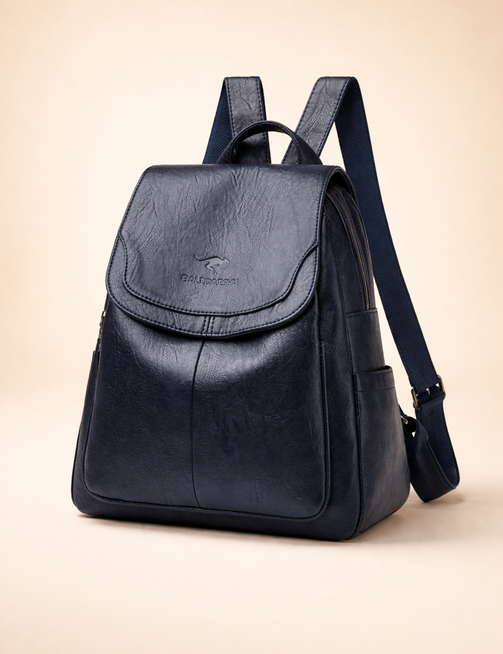 Stylowy plecak antykradzieżowy dla kobiet. Wszechstronny design. Wytrzymały materiał.