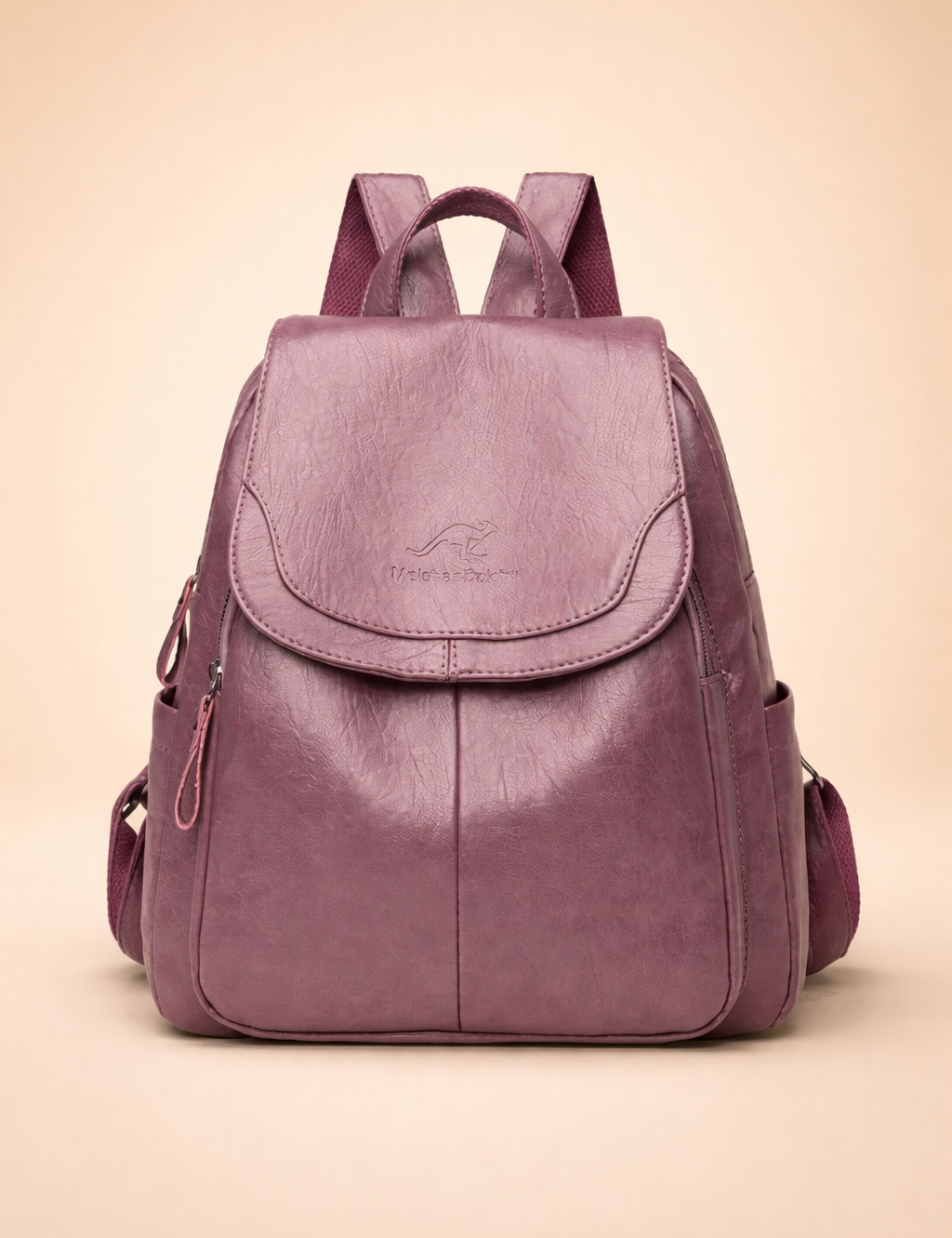 Stylowy plecak antykradzieżowy dla kobiet. Wszechstronny design. Wytrzymały materiał.