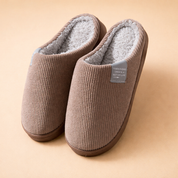 Men’s closed-front home slippers with supportive sole designed for indoor comfort and daily wear