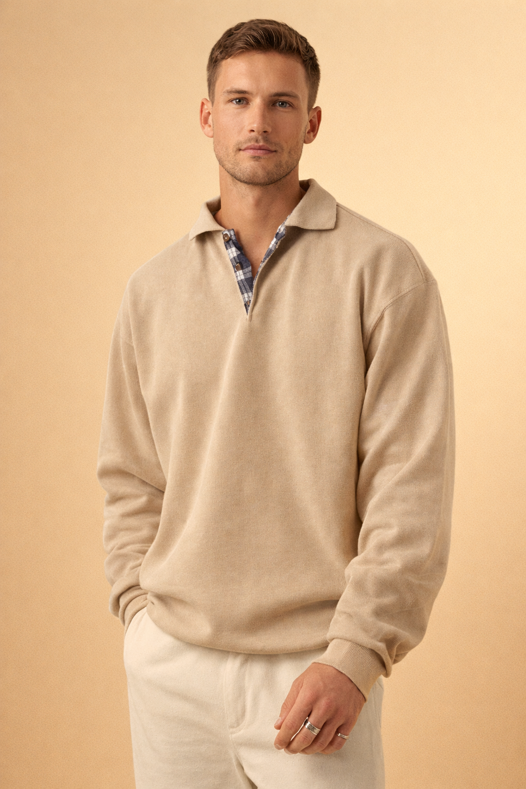 Wylder | Męski sweter casualowy | Kołnierzyk