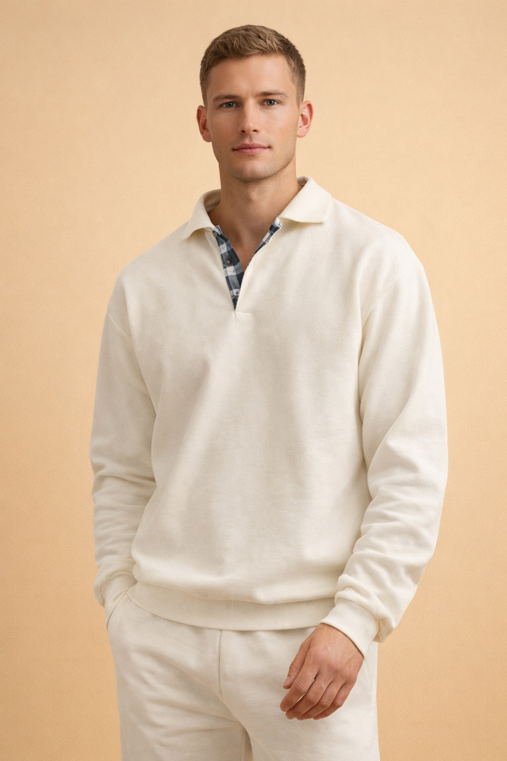 Wylder | Męski sweter casualowy | Kołnierzyk