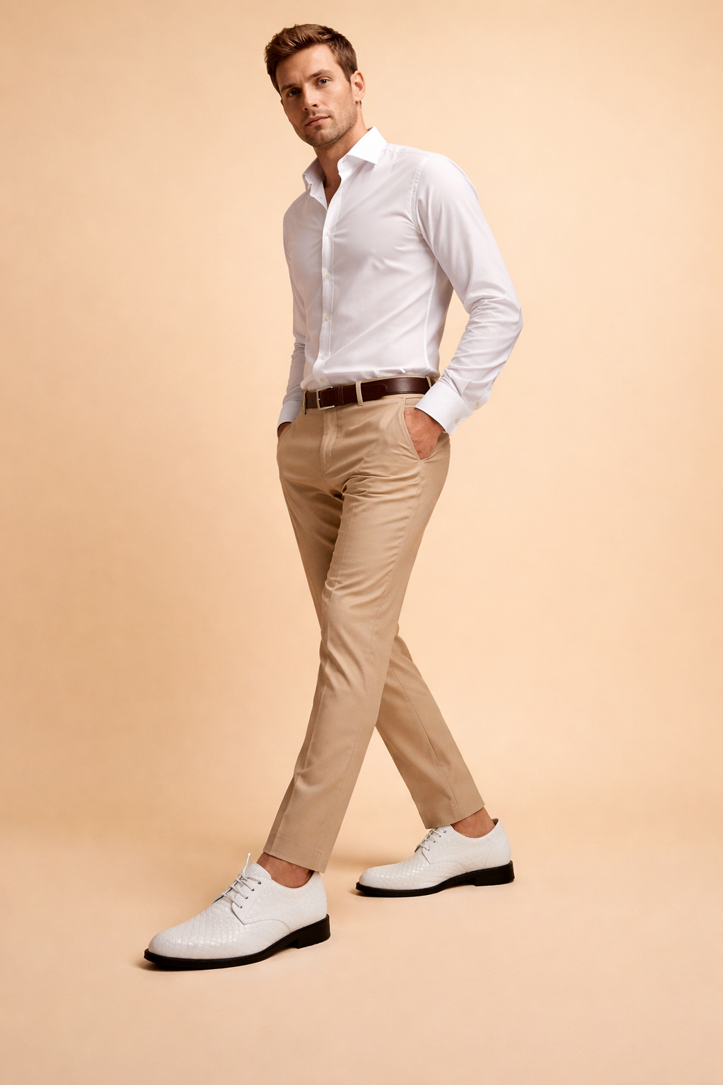 Tobiasz | Męskie eleganckie plecione buty wizytowe