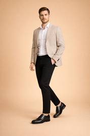 Tobiasz | Męskie eleganckie plecione buty wizytowe