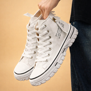 Gerard | Męskie miejskie sneakersy typu high-top na masywnej podeszwie