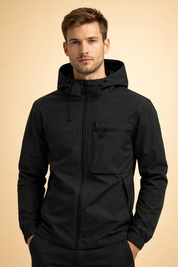 Lucian | Męska Kurtka Softshell z Kapturem