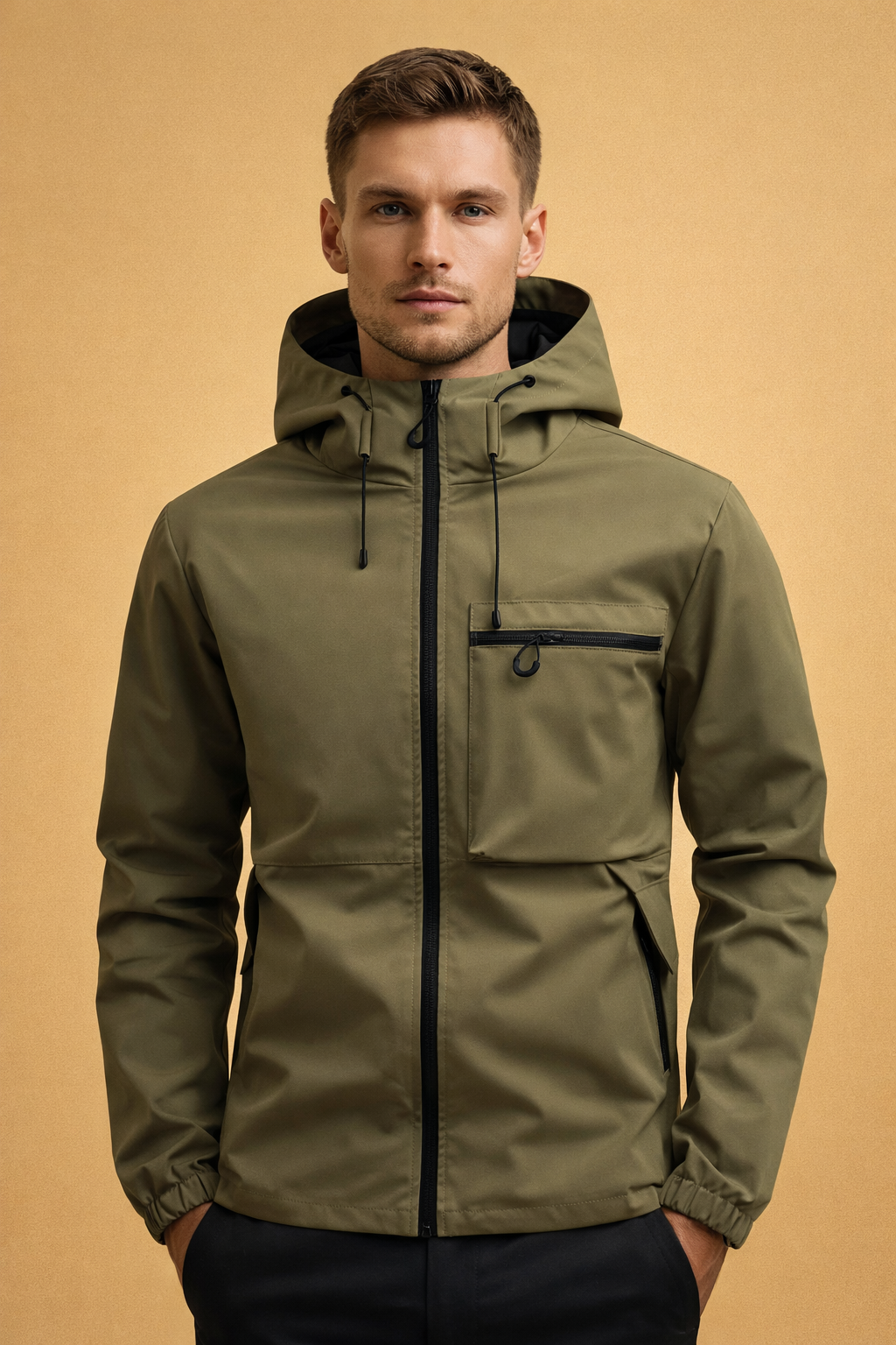 Lucian | Męska Kurtka Softshell z Kapturem