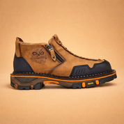 Men’s rugged urban work shoes with reinforced toe protection and durable grip sole