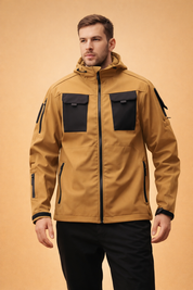 Robert | Męska Kurtka Softshell z Kapturem