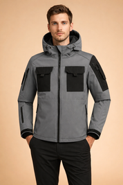 Robert | Męska Kurtka Softshell z Kapturem