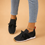 Men’s urban comfort shoes worn by model, designed for everyday city walking and casual use