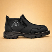 Men’s urban protective lace-up work shoes with reinforced sole and ankle support, designed for stability and everyday work use