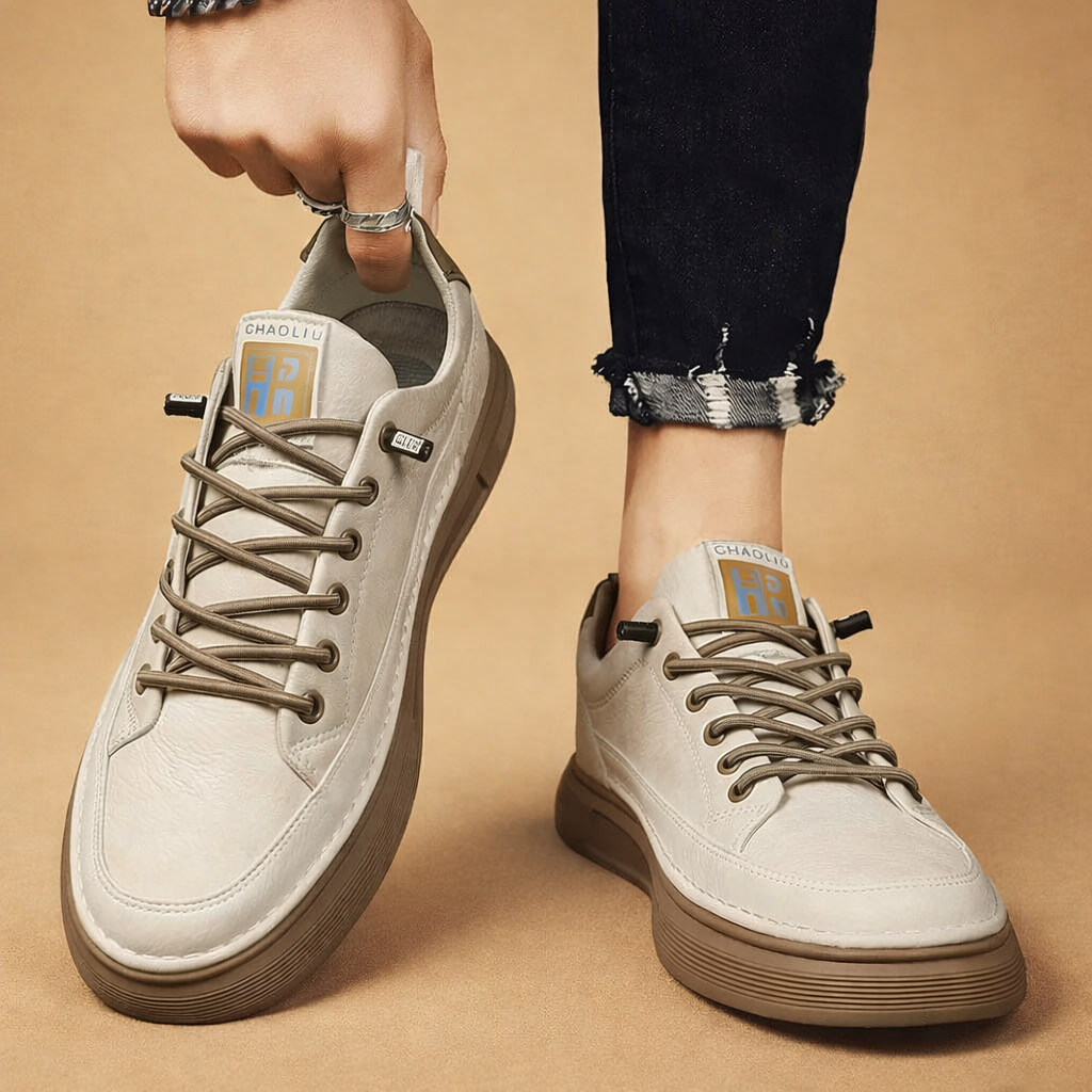 Modern urban sneakers for men with clean low profile design and everyday comfort fit for city wear