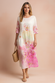 Paloma – Sukienka w pastelowych odcieniach, elegancka, lekka i przewiewna, doskonała na ciepłe dni.