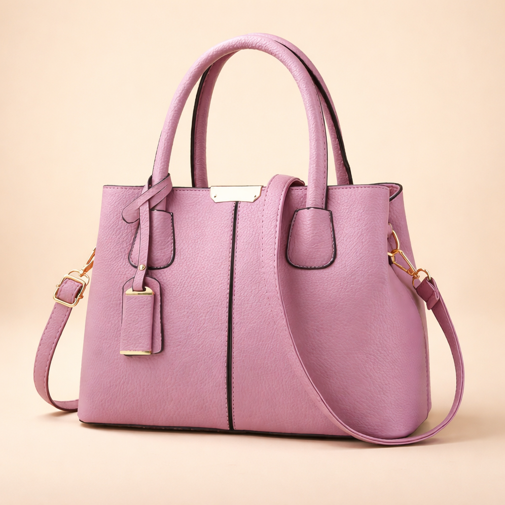 Elegancka i pojemna torebka damska z uniwersalnej skóry PU