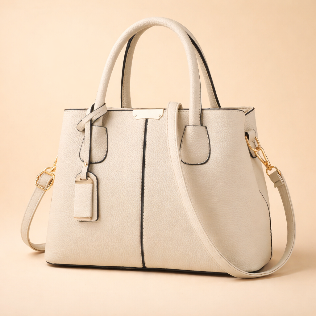 Elegancka i pojemna torebka damska z uniwersalnej skóry PU