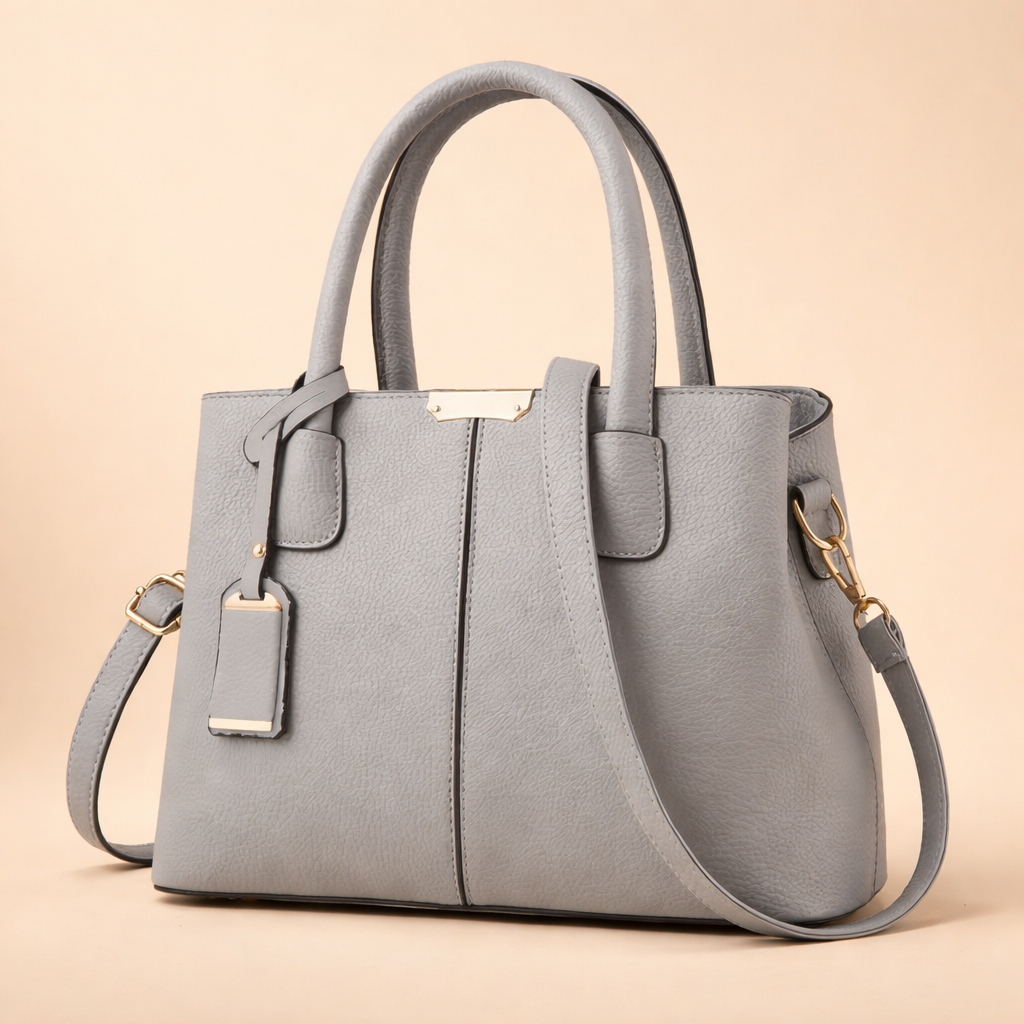 Elegancka i pojemna torebka damska z uniwersalnej skóry PU