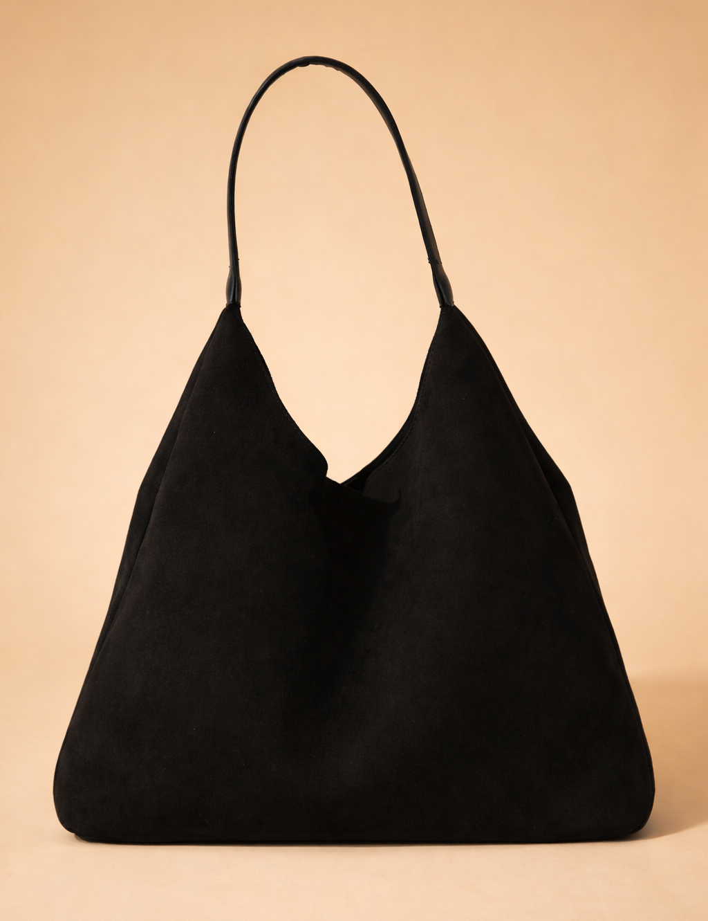 Elegancka damska torba ze skóry naturalnej, uniwersalna, zamszowa