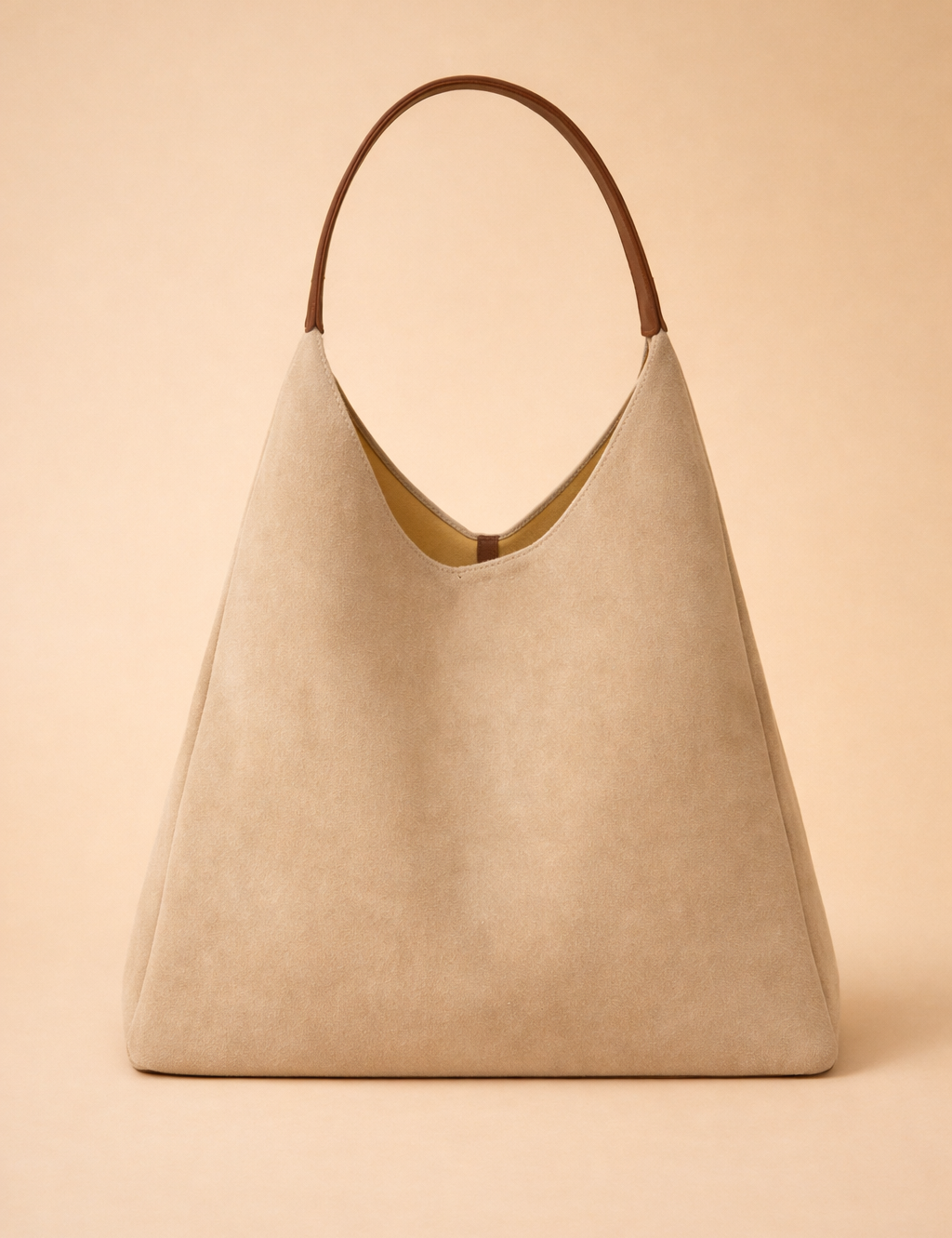 Elegancka damska torba ze skóry naturalnej, uniwersalna, zamszowa