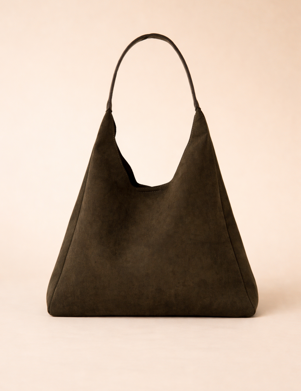 Elegancka damska torba ze skóry naturalnej, uniwersalna, zamszowa