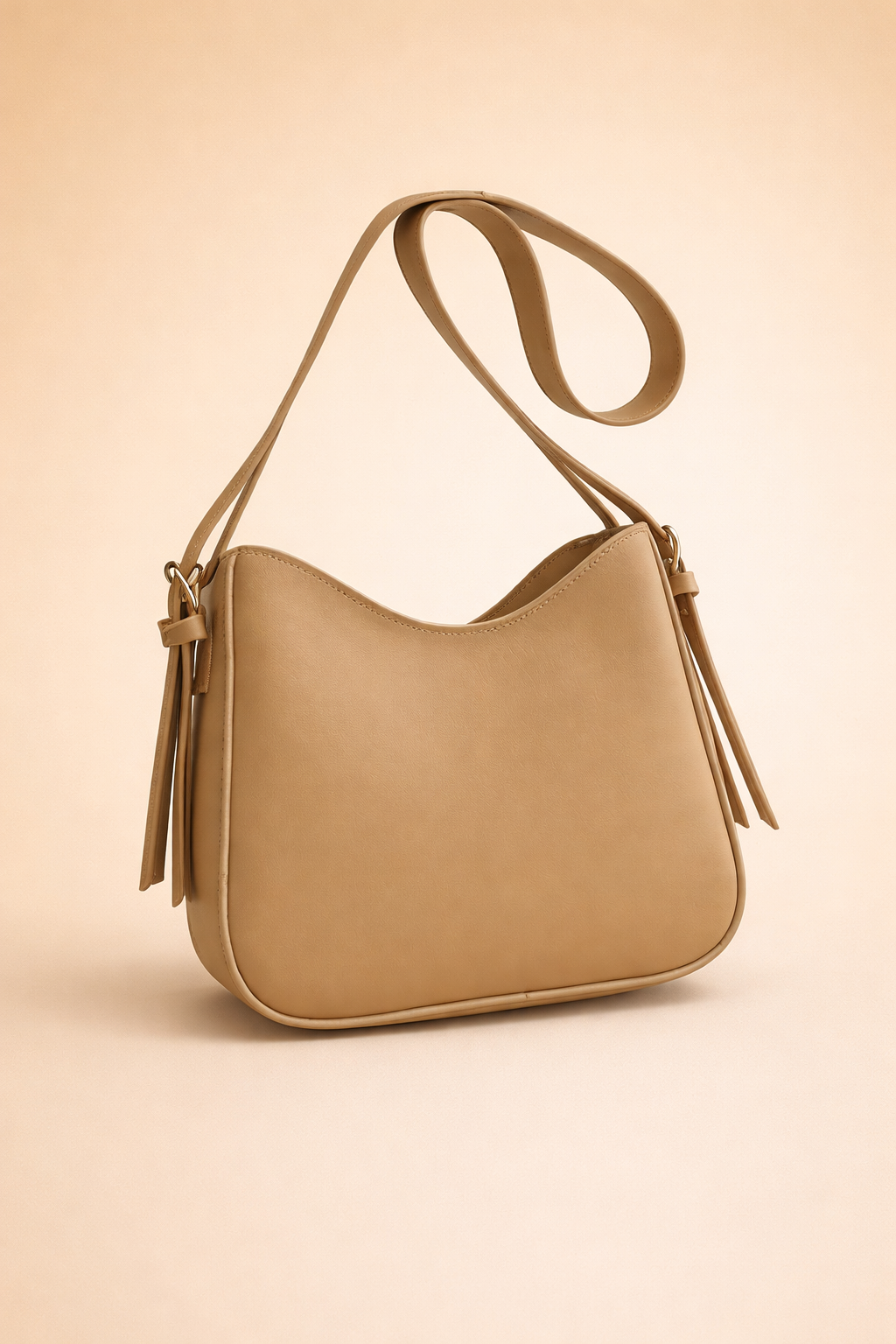 Minimalistyczna damska torebka typu crossbody z eleganckiej skóry wegańskiej
