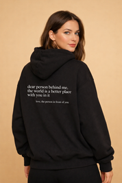 Ciepła bluza z kapturem unisex z nadrukiem | Długi rękaw