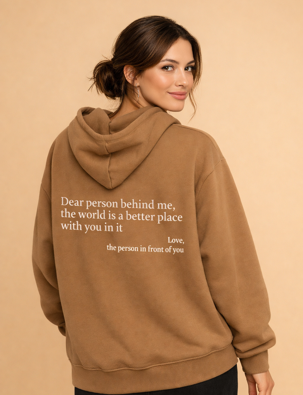 Ciepła bluza z kapturem unisex z nadrukiem | Długi rękaw